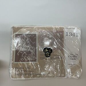 Vintage The‎ Creative Circle Lace Net Darning Kit 1341 Initial Bookmarks